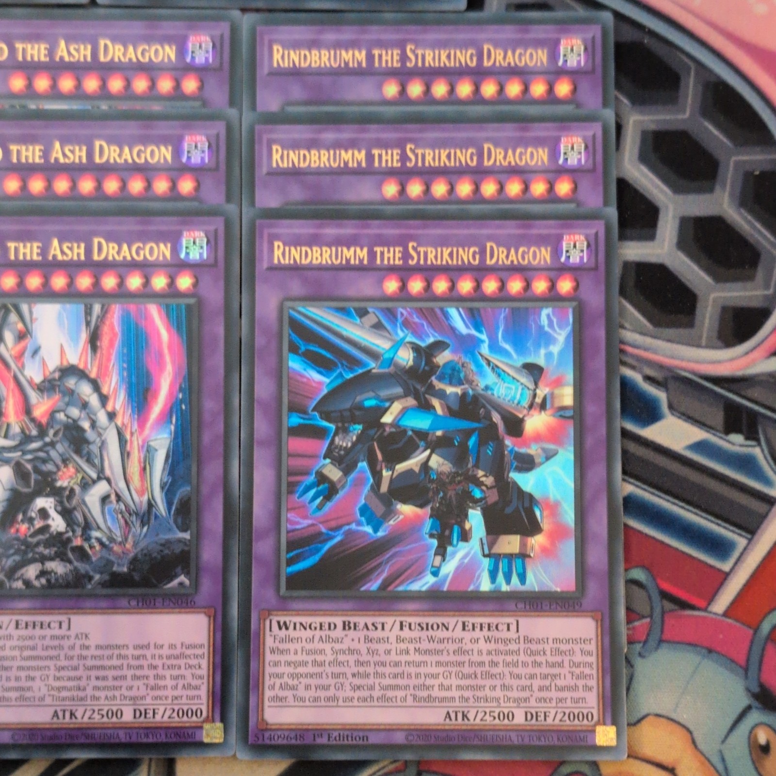 3 x Super Polymerization CH01-EN033 & 12cd CH01 Ultra Fusion Dragon bundle Mint