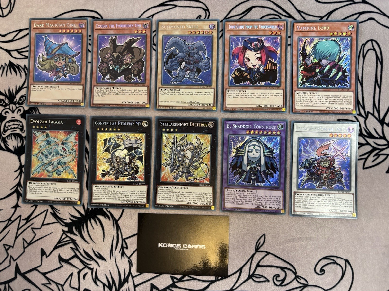 BLGG Chibi Set of 10 BLGG-EN001 – EN010 Secret Rare YuGiOh Bundle