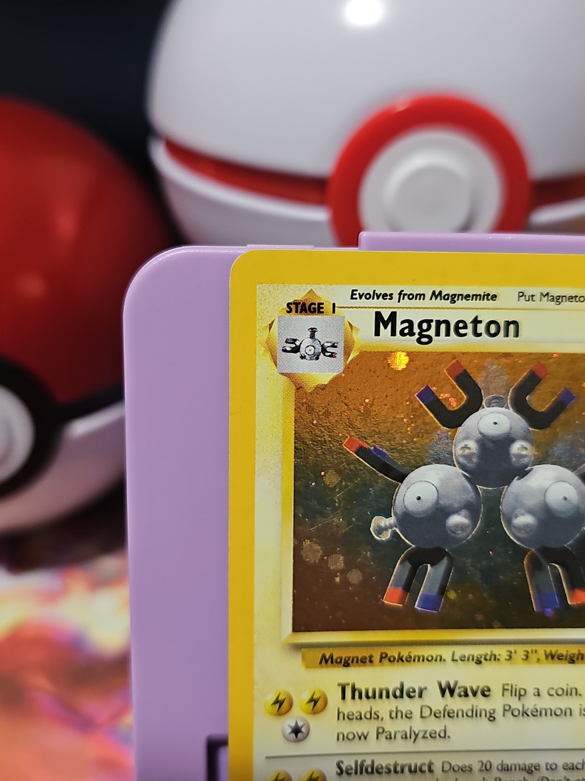Pokemon TCG Magneton 009/102 Base Set Holo Rare MP