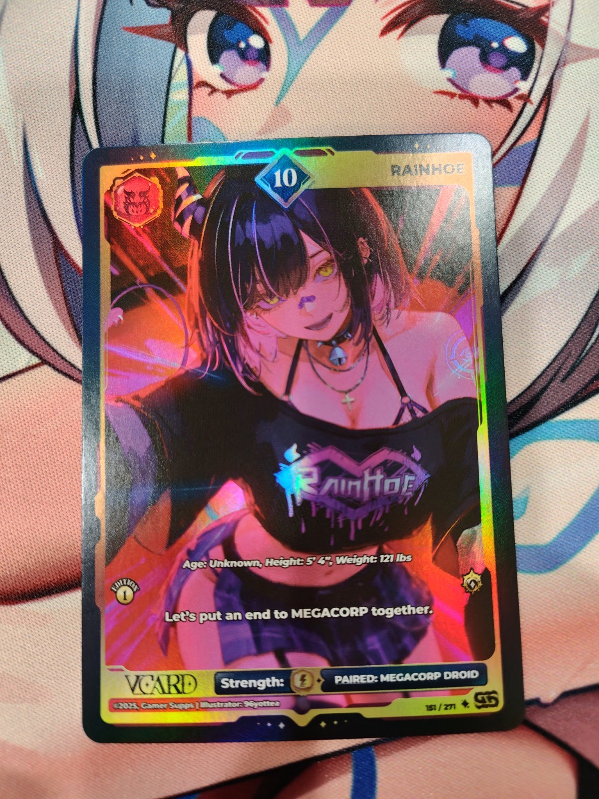 VCard Divine Chaos 1st Edition Holo Rainhoe 10 Ultra Rare 151/271