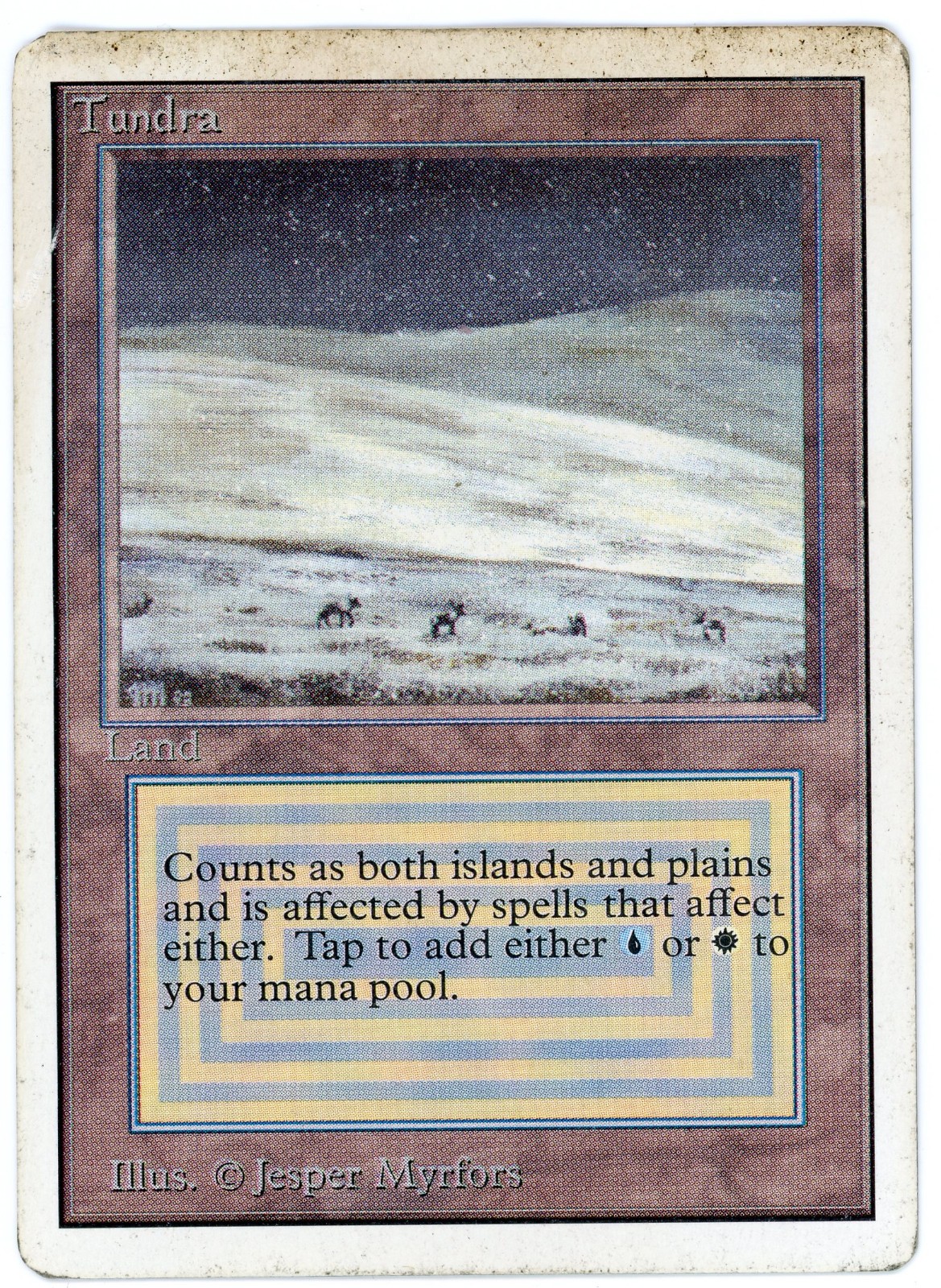 MTG Tundra, Unlimited, Damaged, English