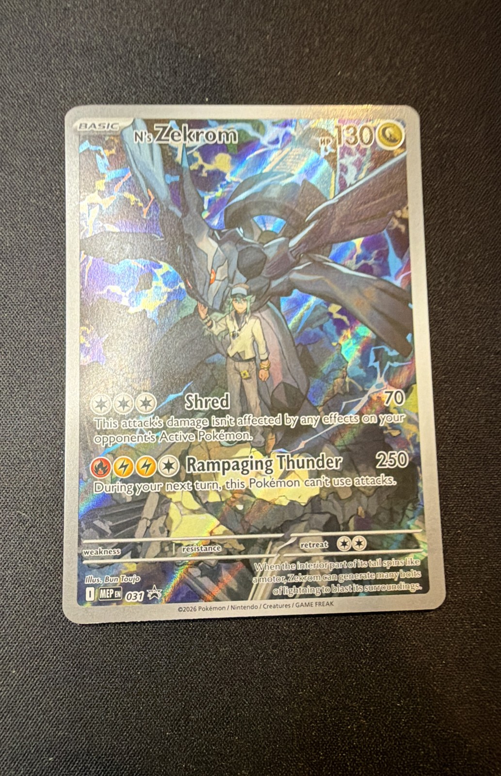 N’s Zekrom 031 Me: Mega Evolution Promo Holo