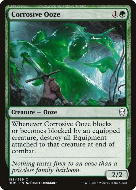 Corrosive Ooze 158 DOM Dominaria Common Creature Green Ljunggren MTG NM