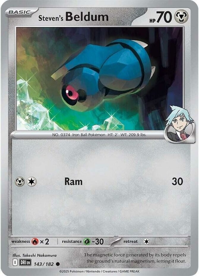 Steven’s Beldum – 143/182 – Common – Near Mint