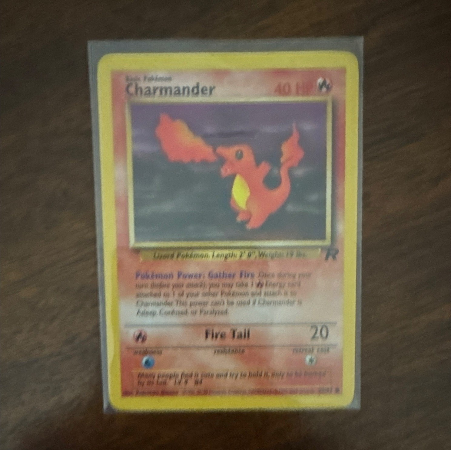 Pokemon TCG Charmander 50/82 Team Rocket Unlimited Regular Common 40 HP Eng