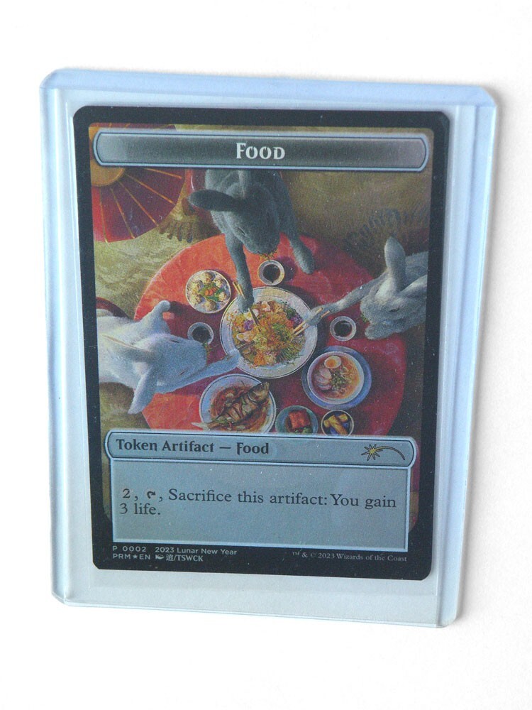 Set of 4 APAC 2023 Promo MTG Year of the Rabbit Foil NM Unique and Miscellaneous