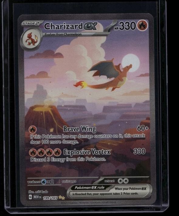 Pokemon TCG Charizard ex 199/165 Scarlet & Violet 151 Special Illustration NM C
