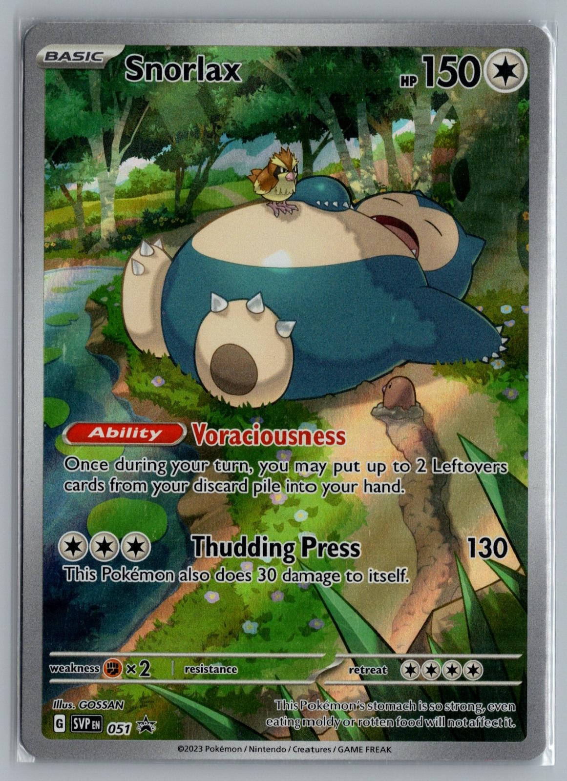 Snorlax 051 Holo Promo Scarlet & Violet Promo Pokemon Near Mint