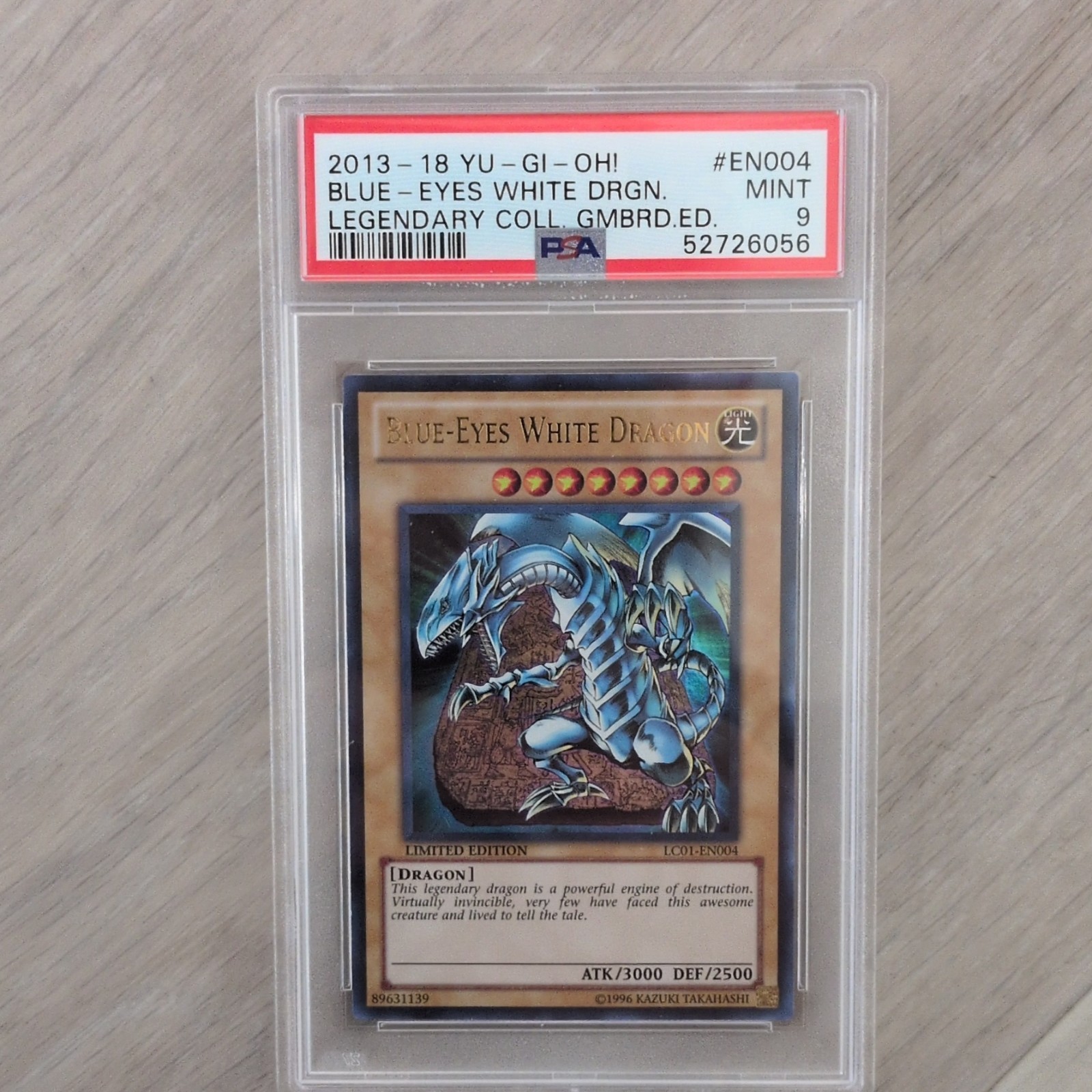 Konami PSA 9 Blue-Eyes White Dragon LC01-EN004 Legendary Collection 1 LE 2013