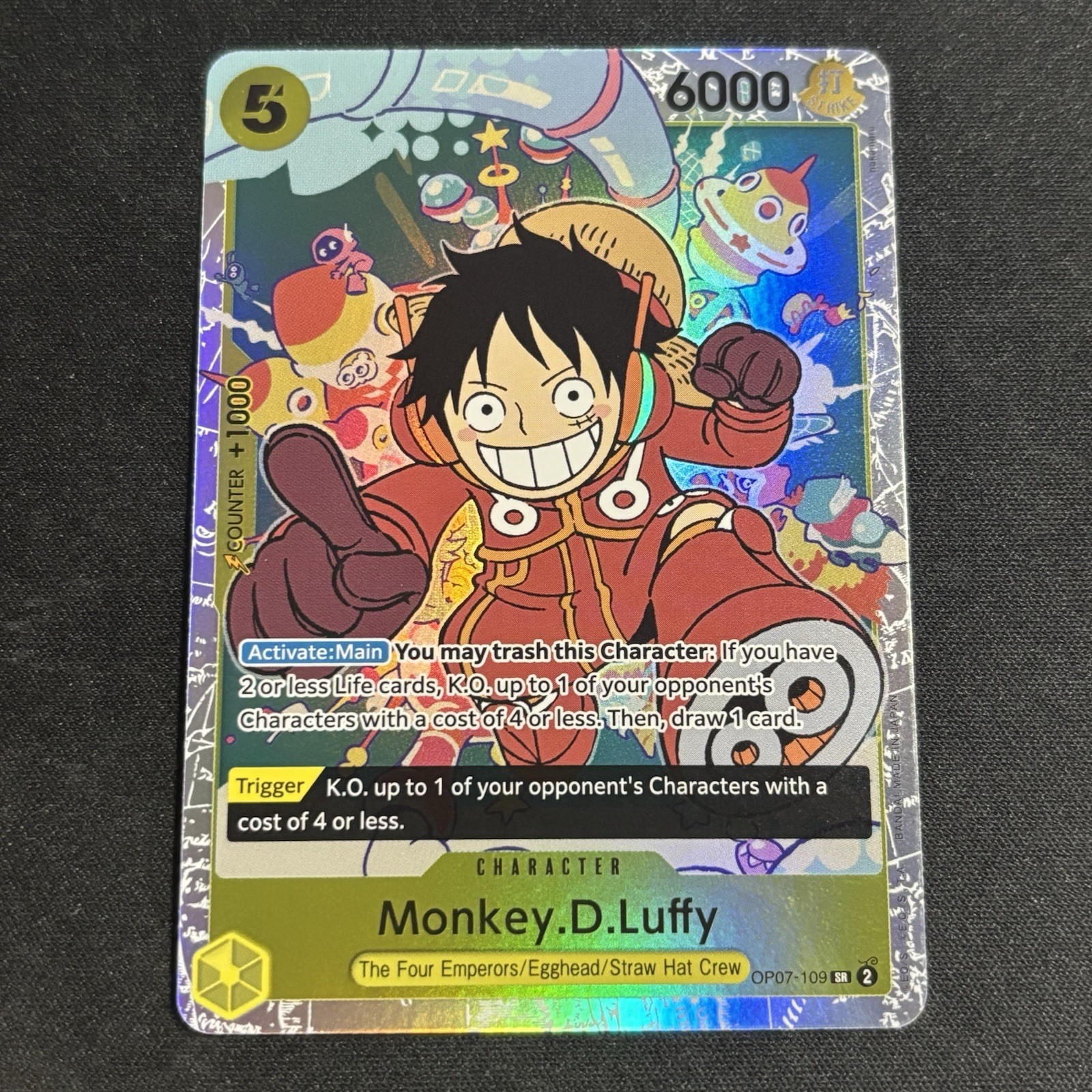 Monkey.D.Luffy OP07-109 – One Piece TCG English – SR Super Rare Foil NM