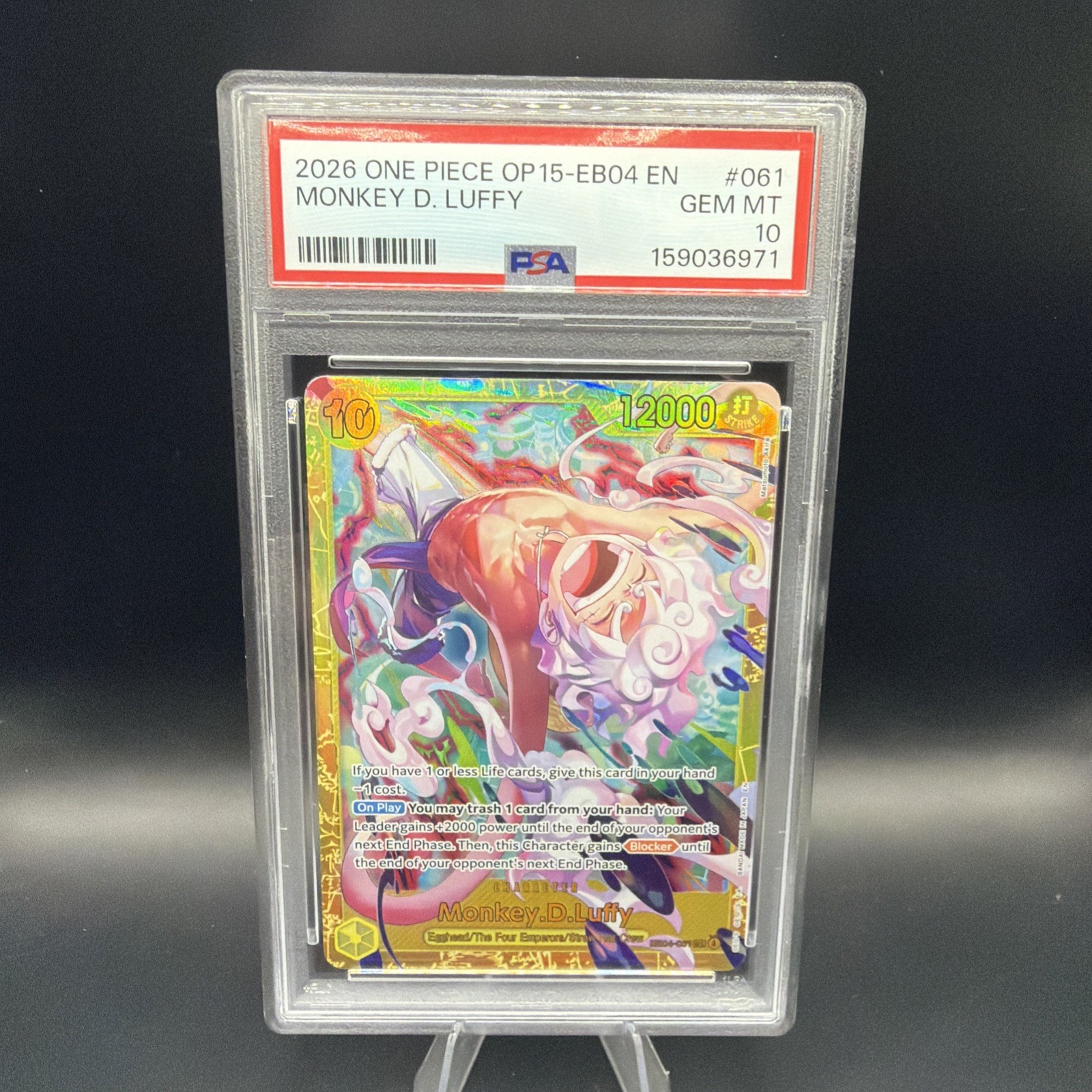 Monkey.D.Luffy (EB04-061) EB04-061 Adventure on Kami’s Island Foil PSA 10