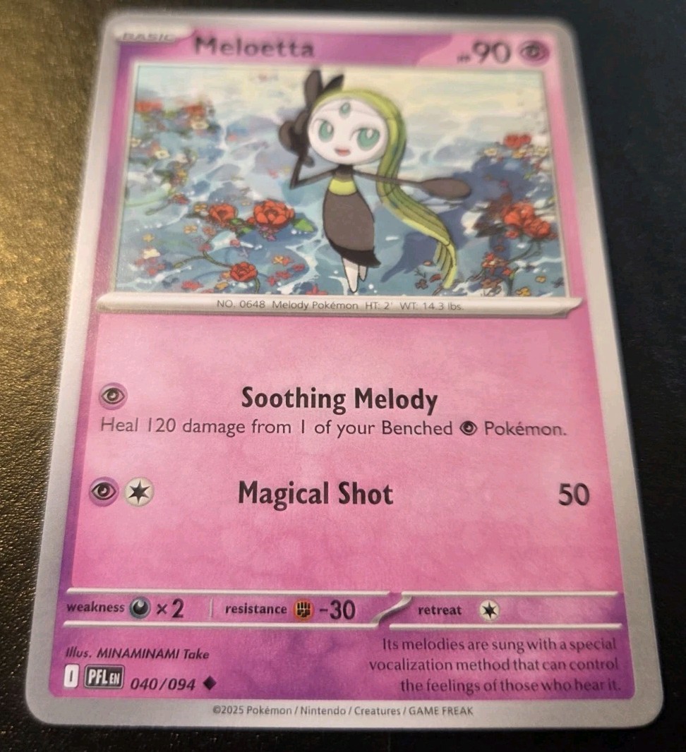 Meloetta 040/094 Uncommon Mega Evolution: Phantasmal Flames Pokemon TCG