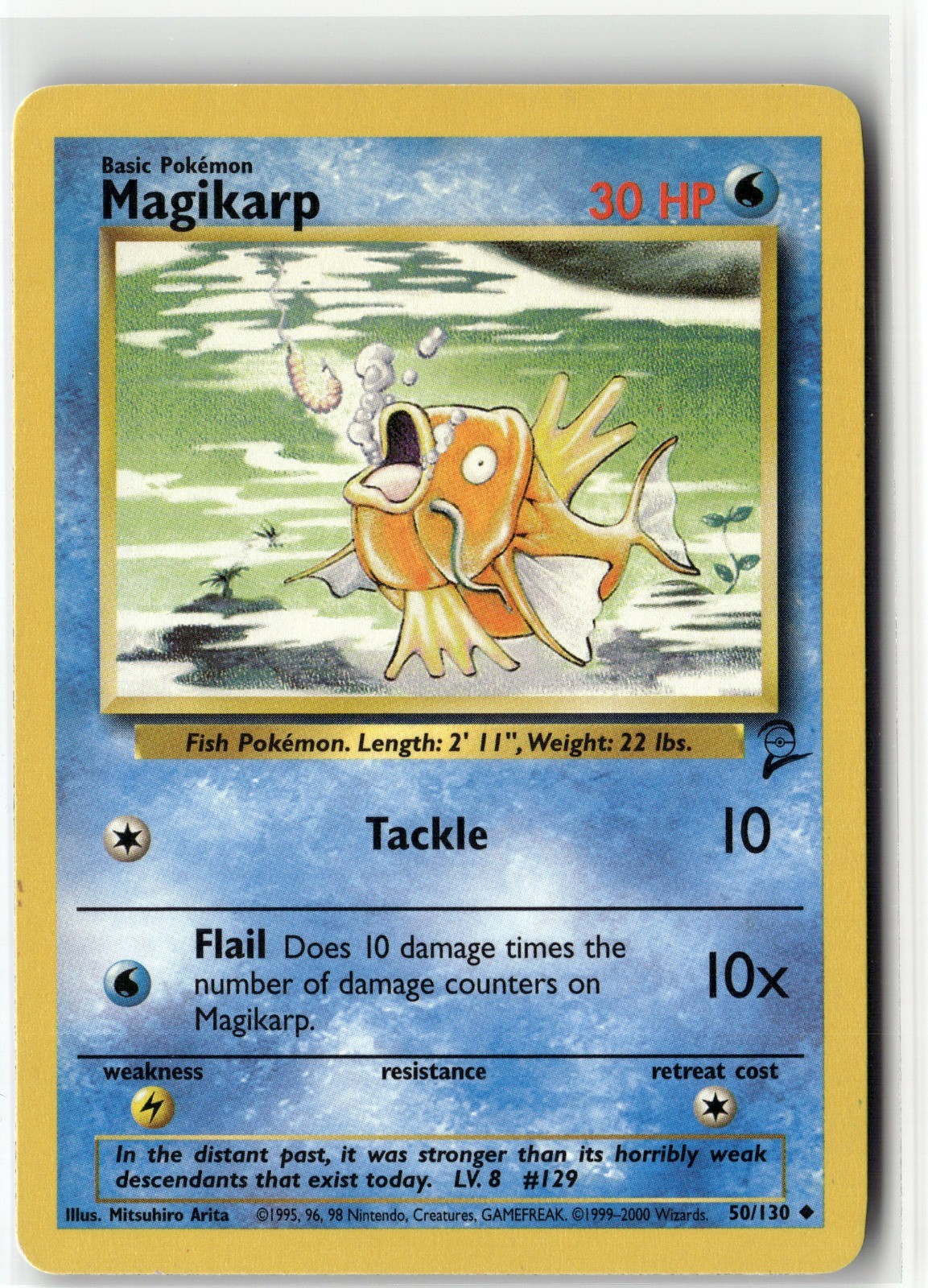 Magikarp Uncommon Base Set 2 050/130 LP