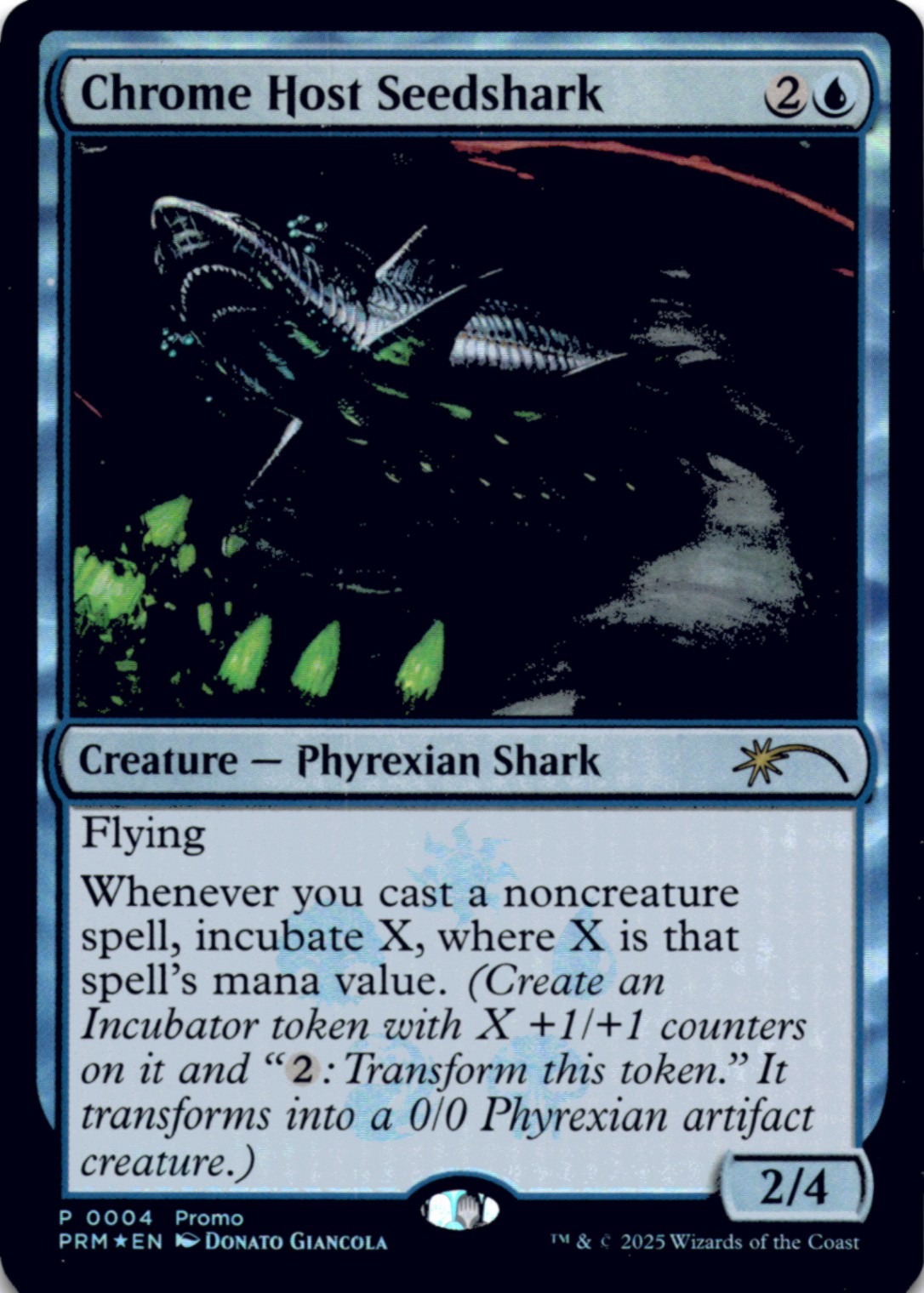 MTG Chrome Host Seedshark Foil NM Unique and Miscellaneous Promo Magic 4