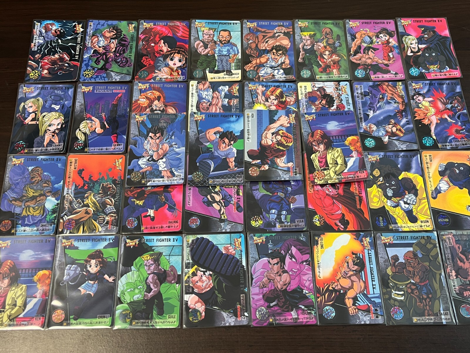 Super Street Fighter II Carddass VOL.5 36 types Normal complete set Japanese