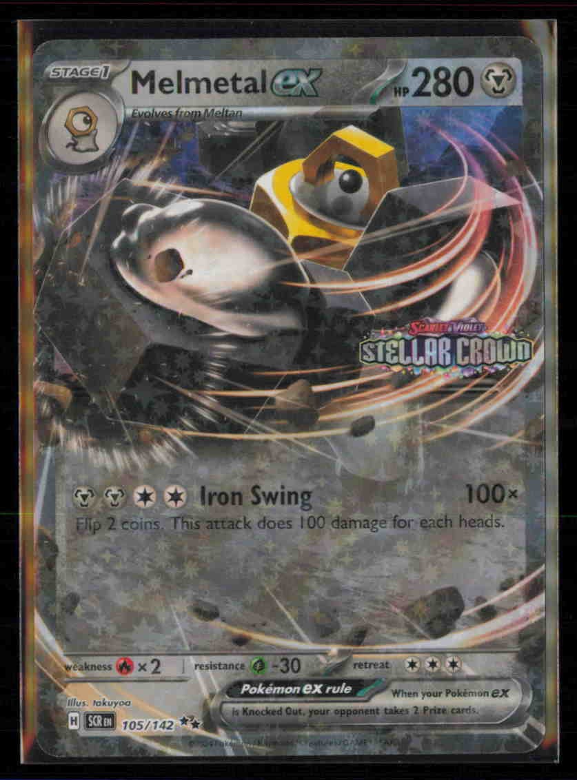 Melmetal ex (Stellar Crown Stamped) SCR 105/142 MCAP Holo NM