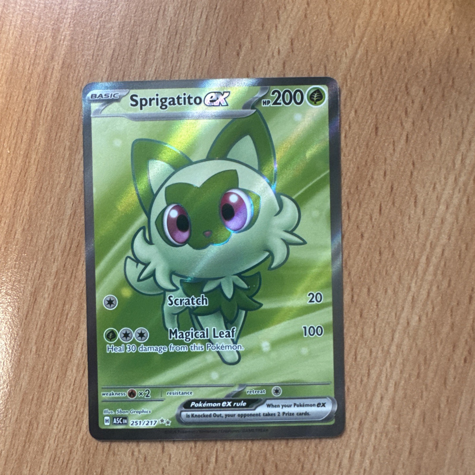 Sprigatito ex 251/217 Ultra Rare ME: Ascended Heroes Holo ASC