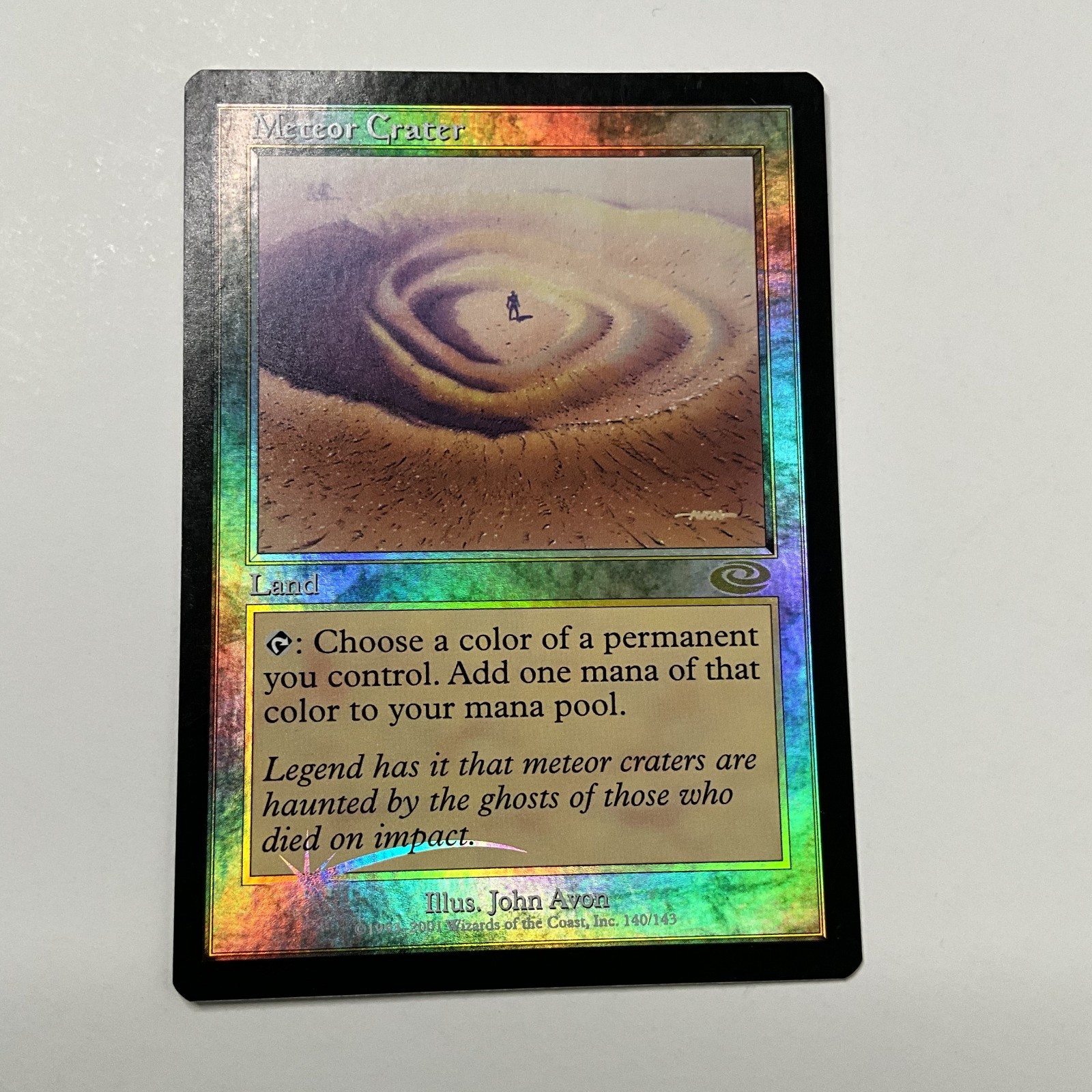 MTG Meteor Crater (140) *Foil* Planeshift 2001 John Avon Pre-Modern Light Play