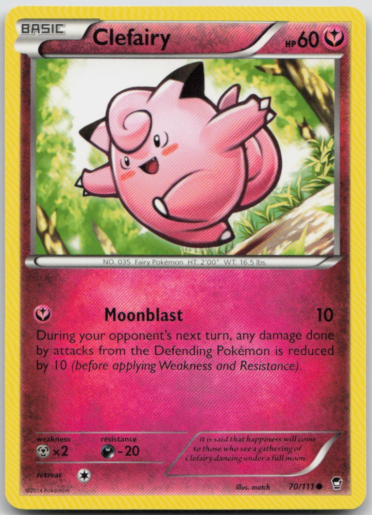 Clefairy (70) Common XY – Furious Fists 70/111 NM