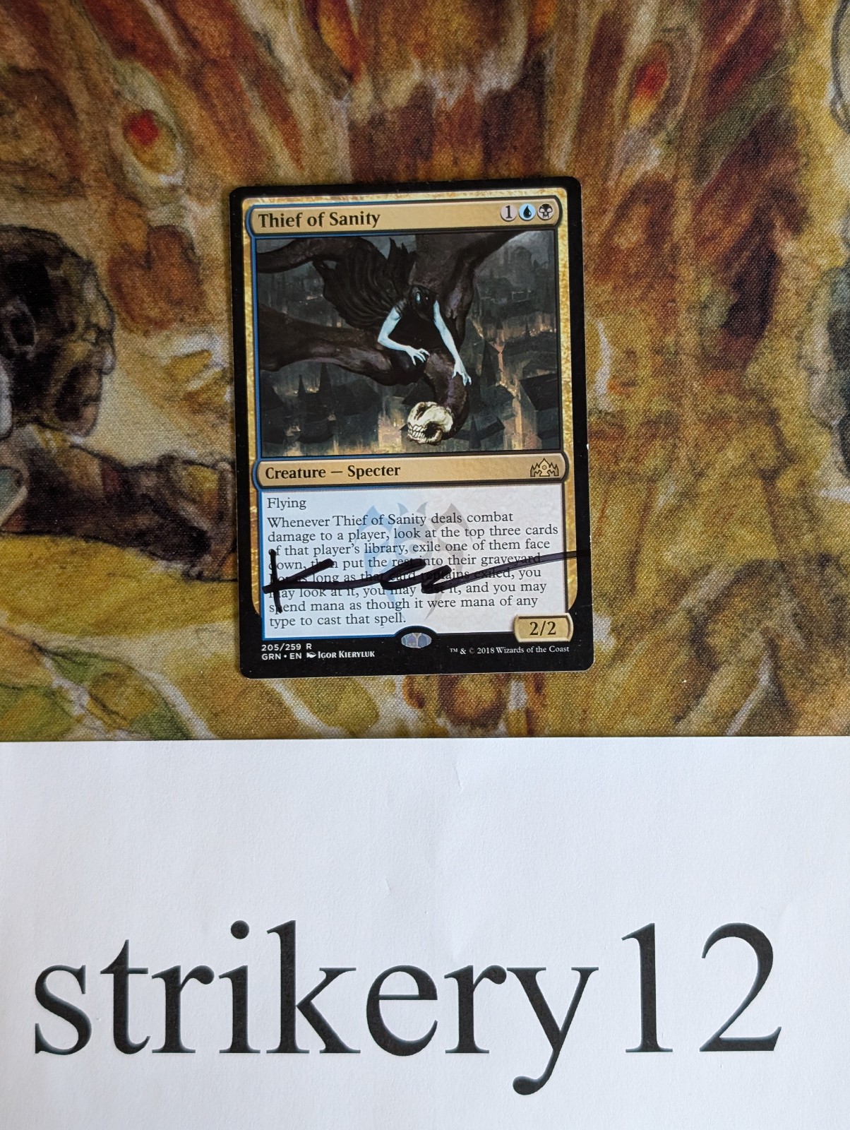 1x Thief of Sanity – Guilds of Ravnica – Signed by Igor Kieryluk – MTG