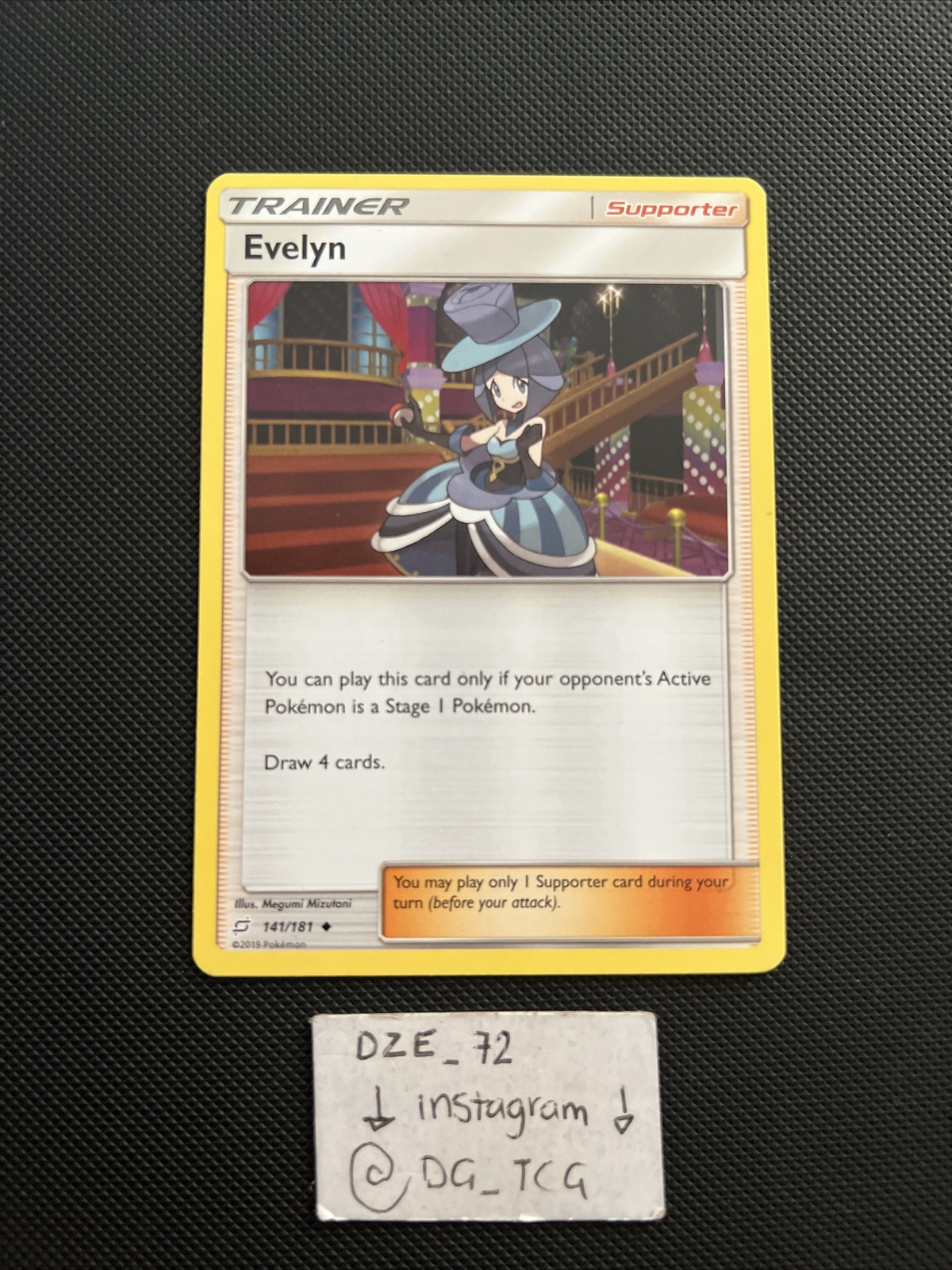 Pokemon Sun & Moon Team Up – Evelyn – 141/181 – Uncommon Non Holo – NM/VLP
