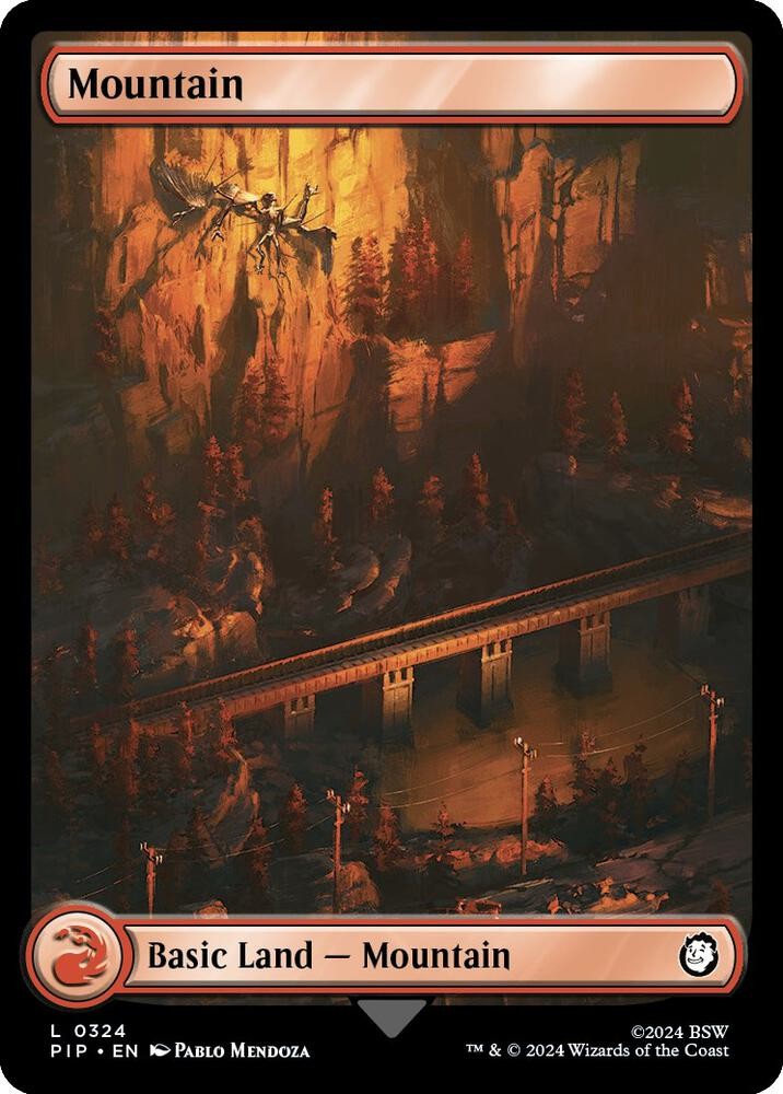 Mountain () Foil 324 PIP NM L
