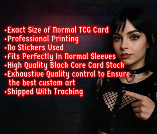 Tifa Lockhart Advent Style Borderless Quality Altered Art Custom Playtest Card