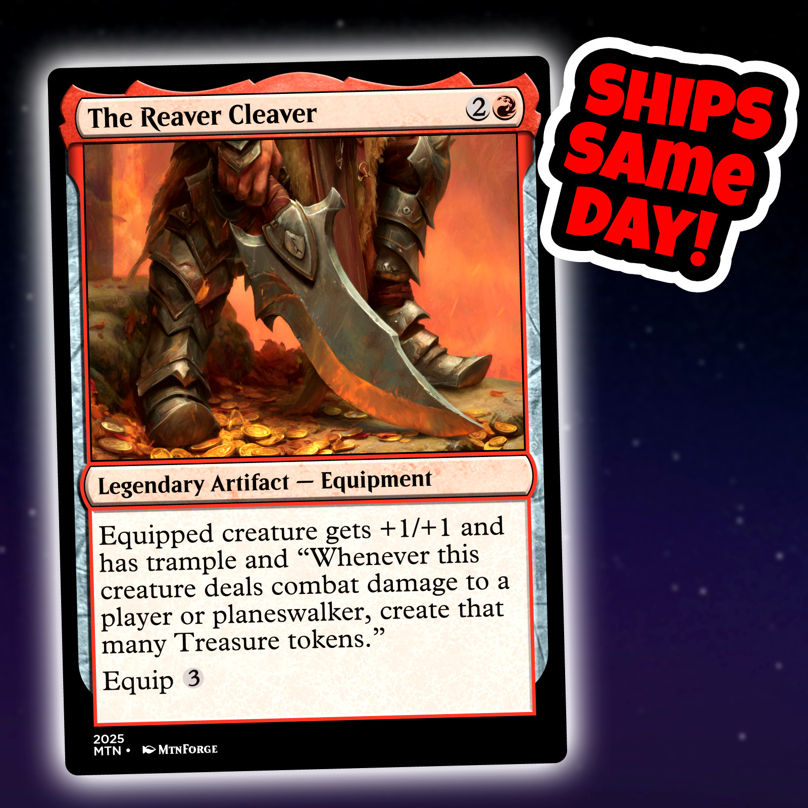 The Reaver Cleaver – Custom Art Magic: The Gathering Playtest Card – Commander