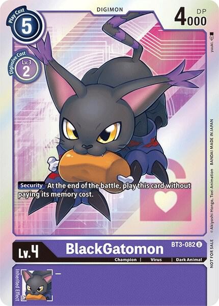 BlackGatomon (Box Topper) Foil Uncommon Release Special Booster 1.5 BT3-082 U MP