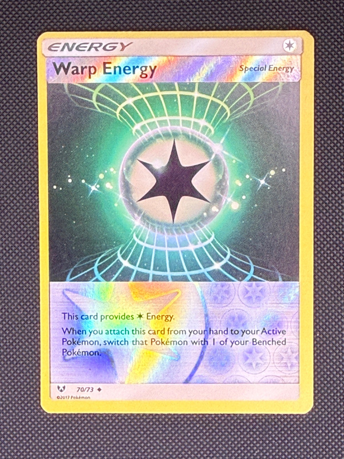 Warp Energy Reverse Holo Uncommon Shining Legends 70/73 LP