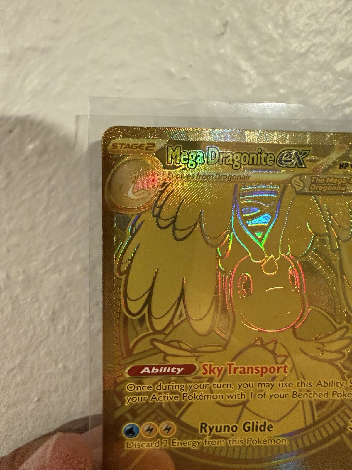 Mega Dragonite Ex Gold Hyper Rare 295/217 Pokemon TCG Ascended Heroes Mint