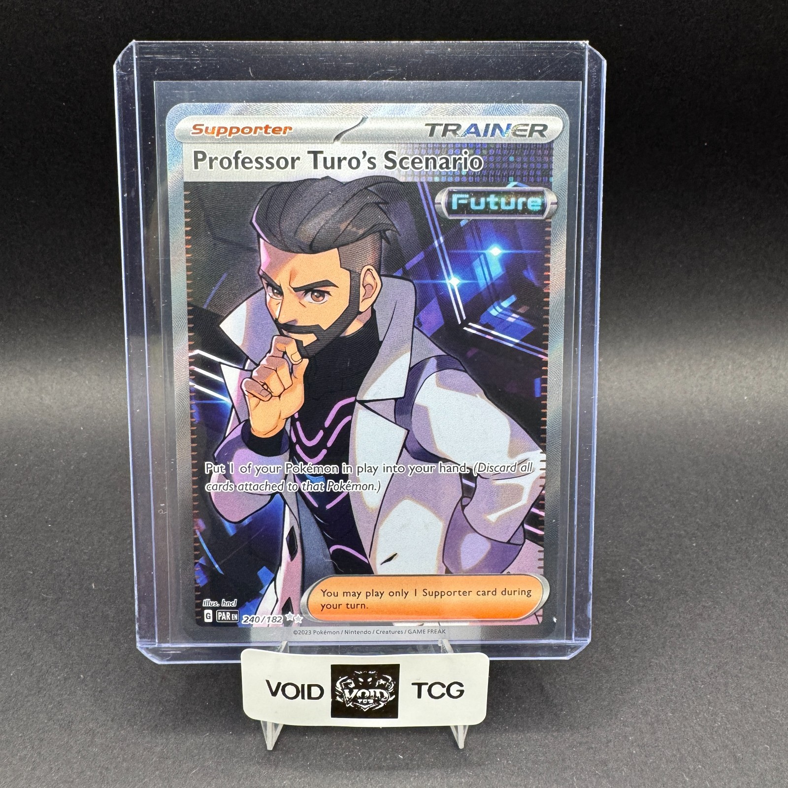 Professor Turo Scenario Pokemon Paradox Rift 240/182 Ultra Rare Full Art NM hncl
