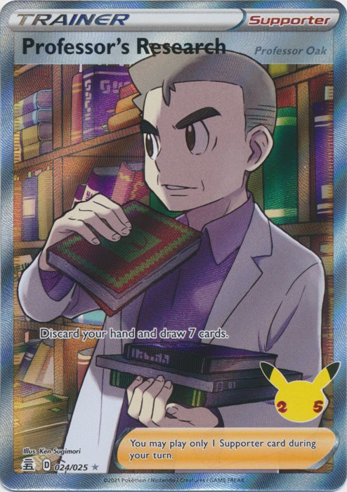 UR – 01 Holo Professor’s Research (Full Art) 024/025 Ultra Rare Celebrations