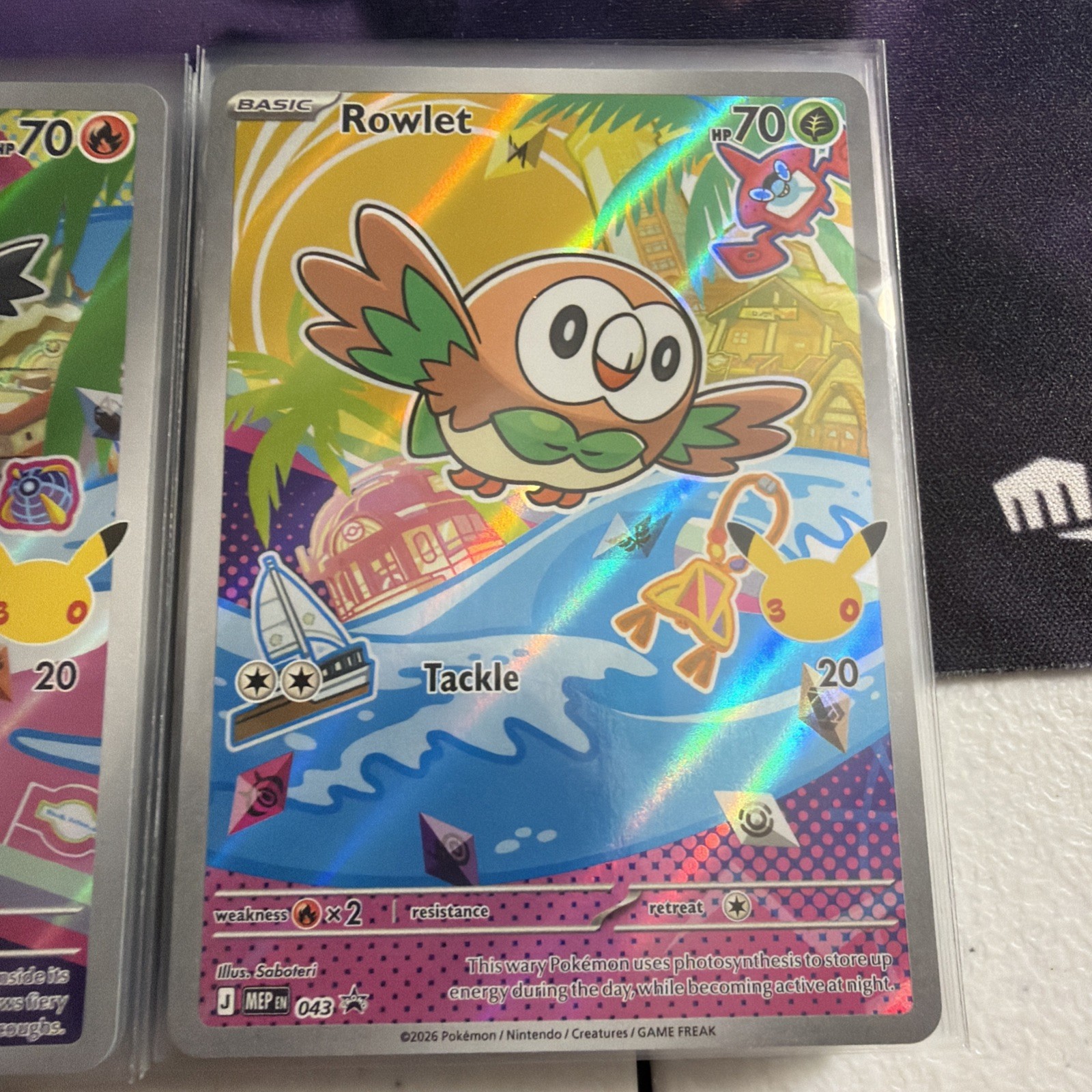 Pokemon First Partner Illustration Collection Series 1 Alolan Starters Promo Set