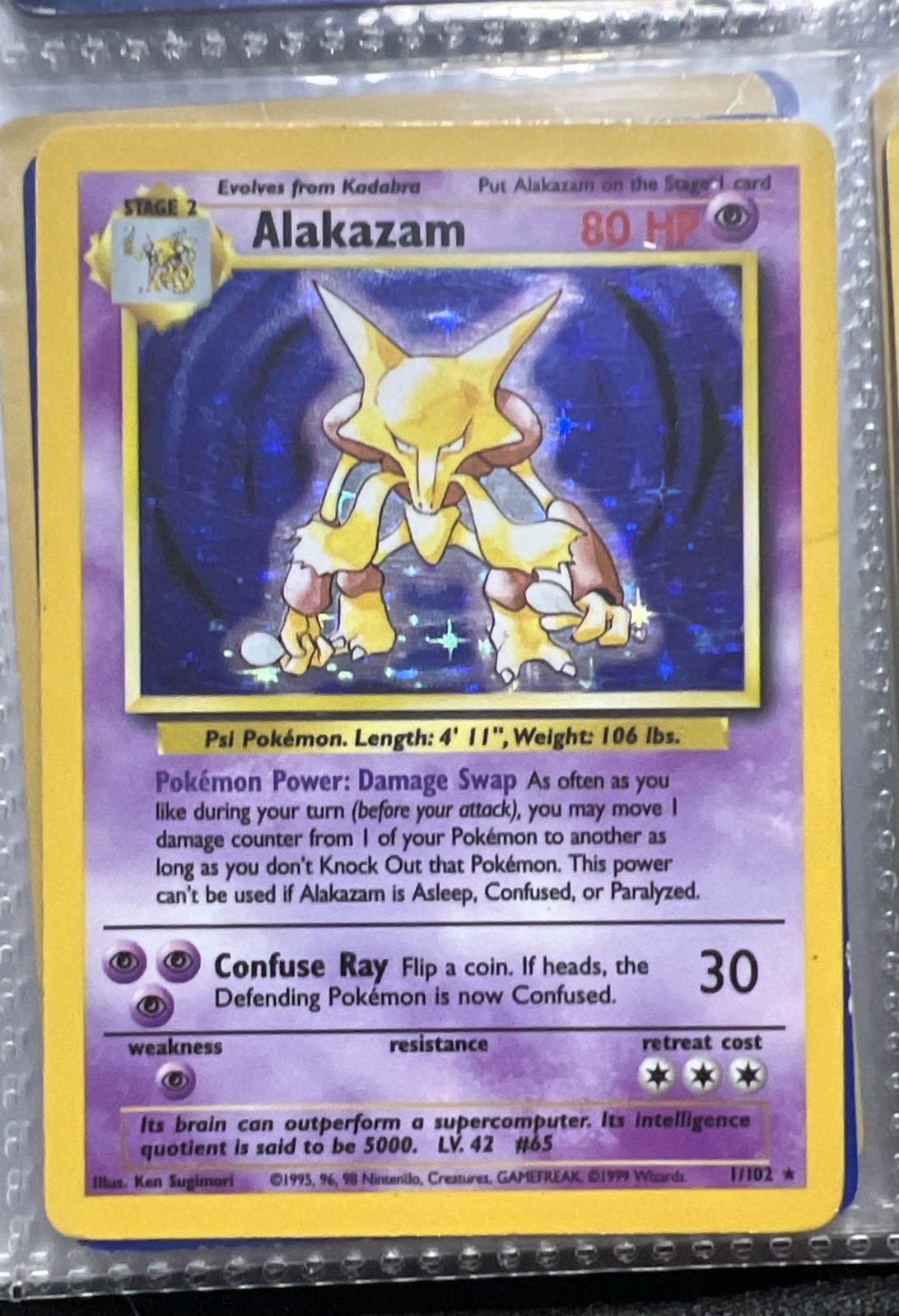 Alakazam 001/102 Base Set Holo