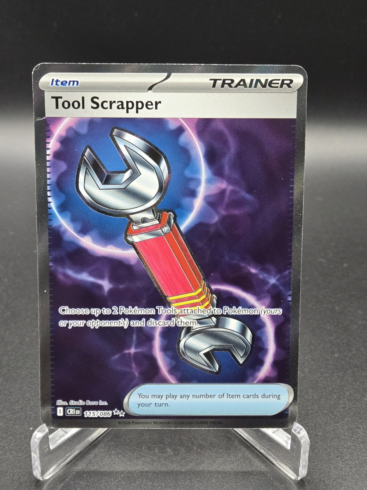 Pokémon TCG Tool Scrapper 115/086 Chaos Rising Full Art Ultra Rare, NM Condition