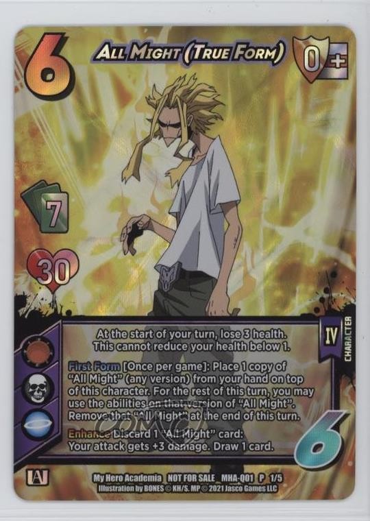 2021 UniVersus: My Hero Academia – Quirk Pack 1 Promo All Might (True Form)
