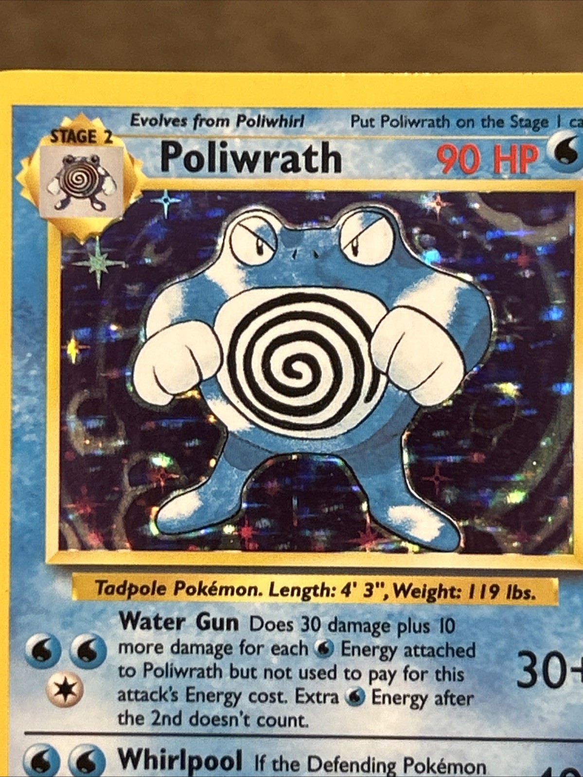 Pokemon Poliwrath 13/102 Base Set Holo *Near Mint*