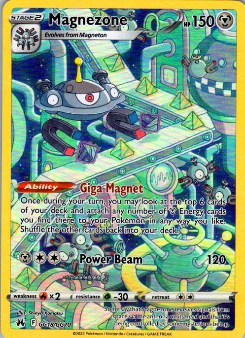 Magnezone SWSH: Crown Zenith: Galarian Gallery GG18/GG70 NM Shinya Komatsu