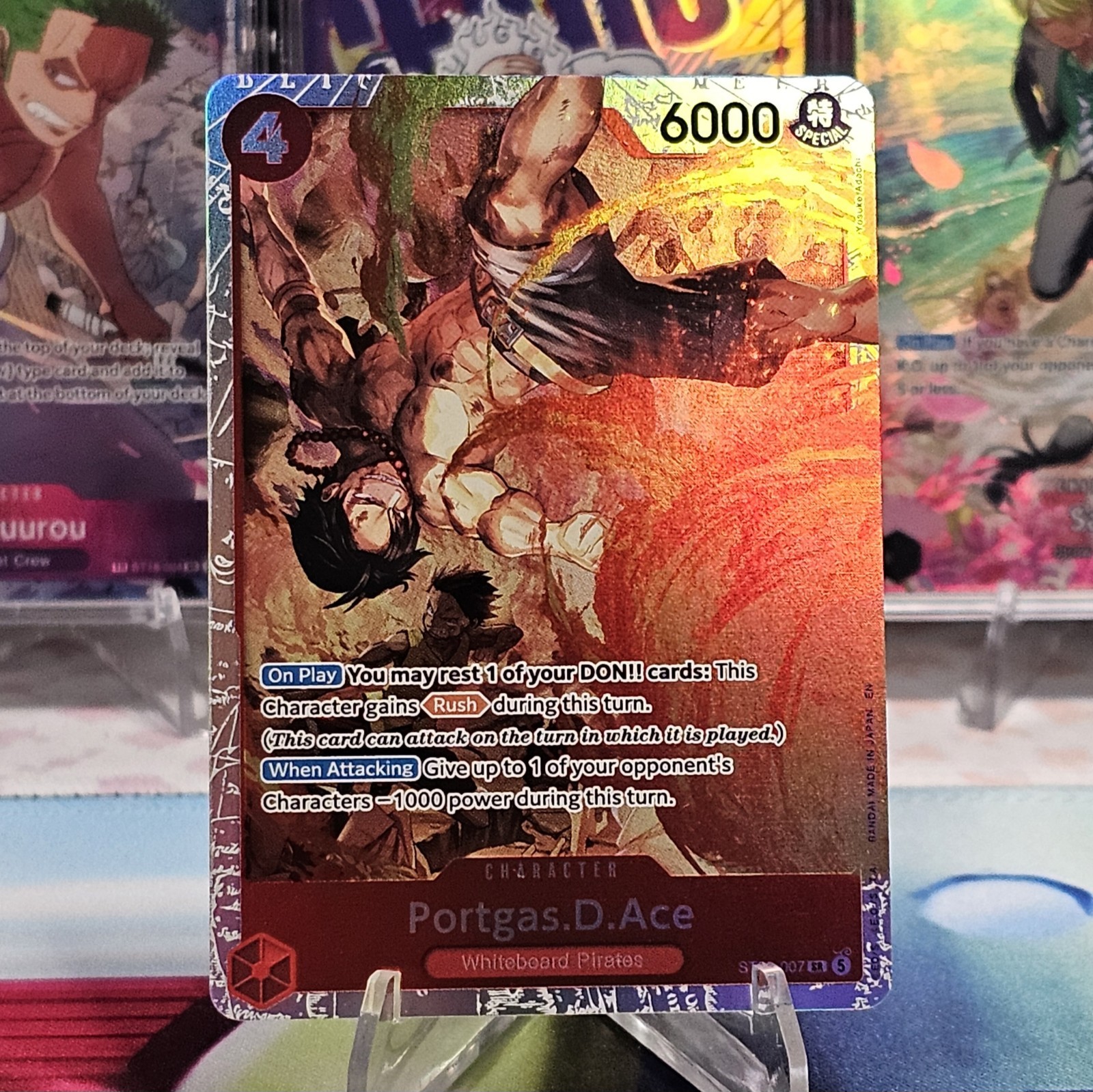 Portgas.D.Ace ST30-007 SR Foil ST30: Starter Deck EX Luffy & Ace NM