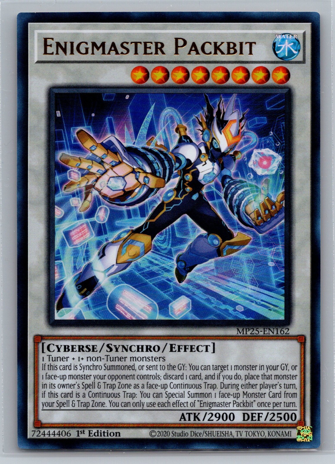 Konami Yu-Gi-Oh TCG Enigmaster Packbit Ultra Rare Holo MP25-EN162 1st Edition NM