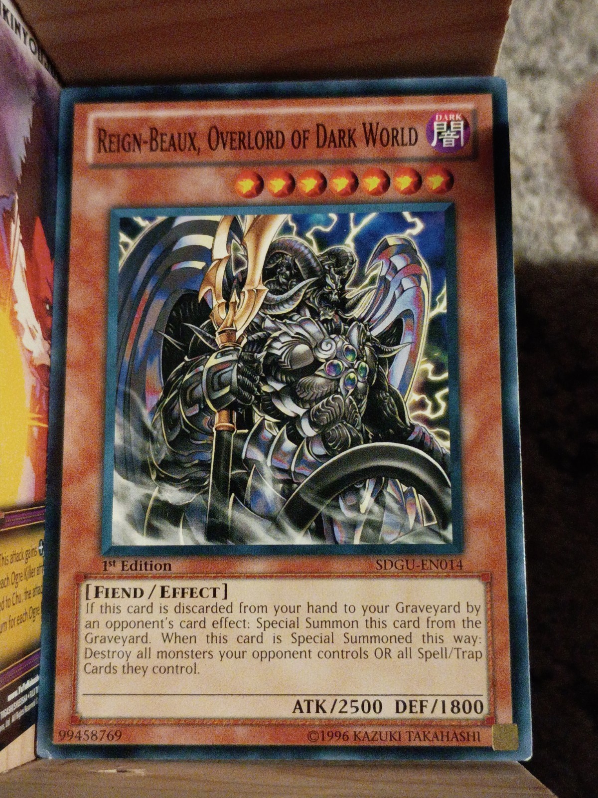 Reign-Beaux, Overlord of Dark World SDGU-EN014 Structure Deck: Gates of the…