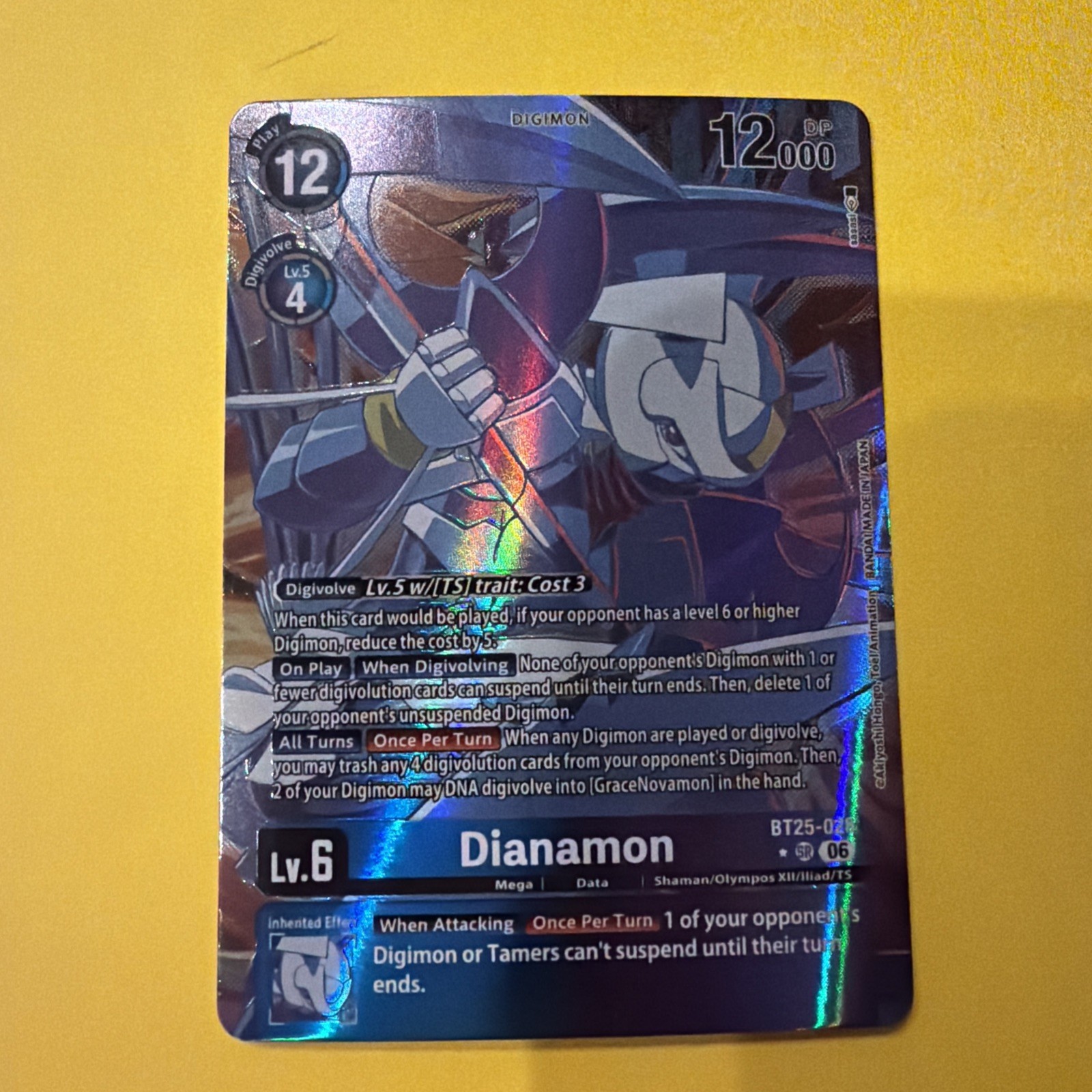 Digimon Dianamon BT25-028 SR Alt Art Alternate Dual Revolution NM
