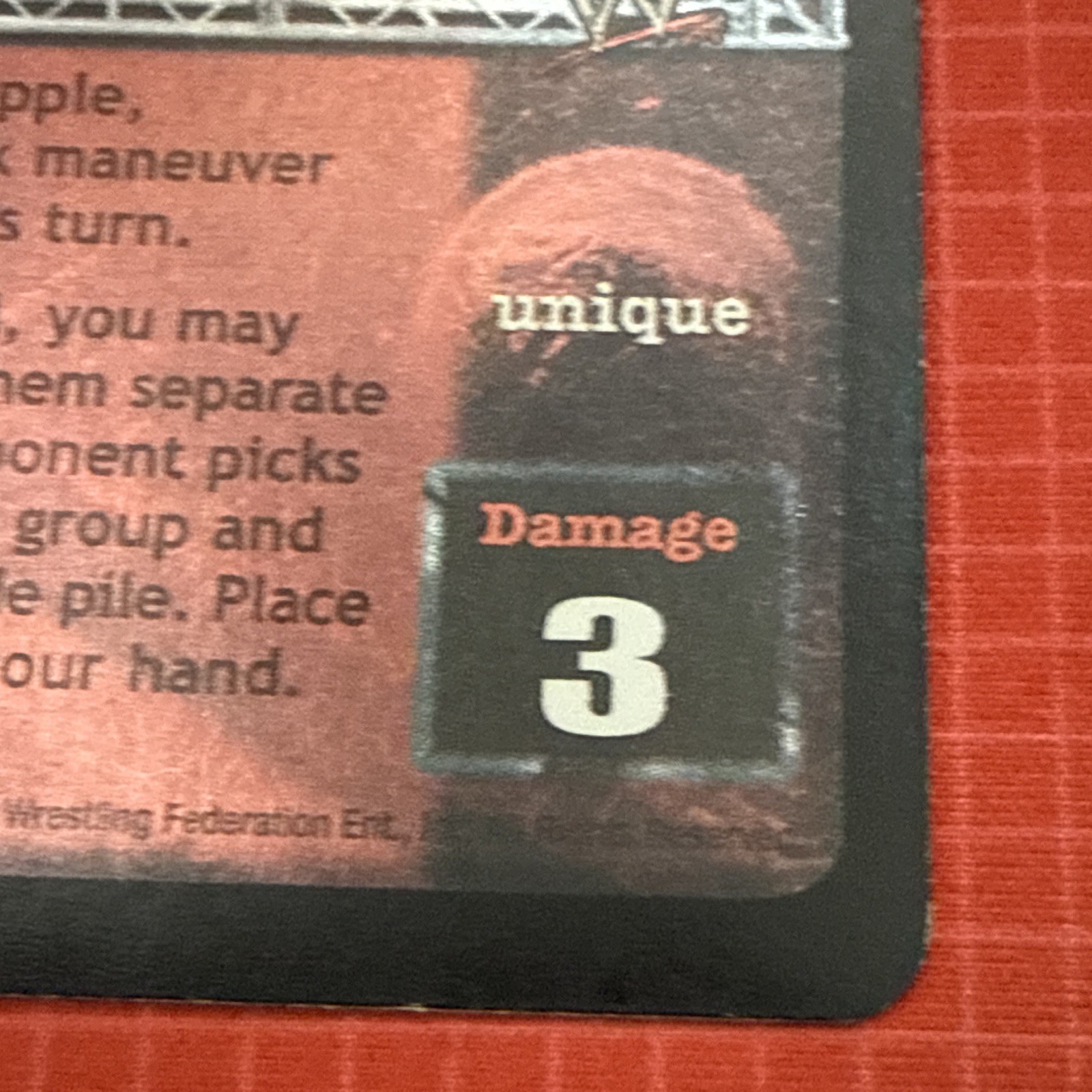 WWE Raw Deal CCG Masked Vengeance Kane Survivor Series 149/150 Unique F6 ENG