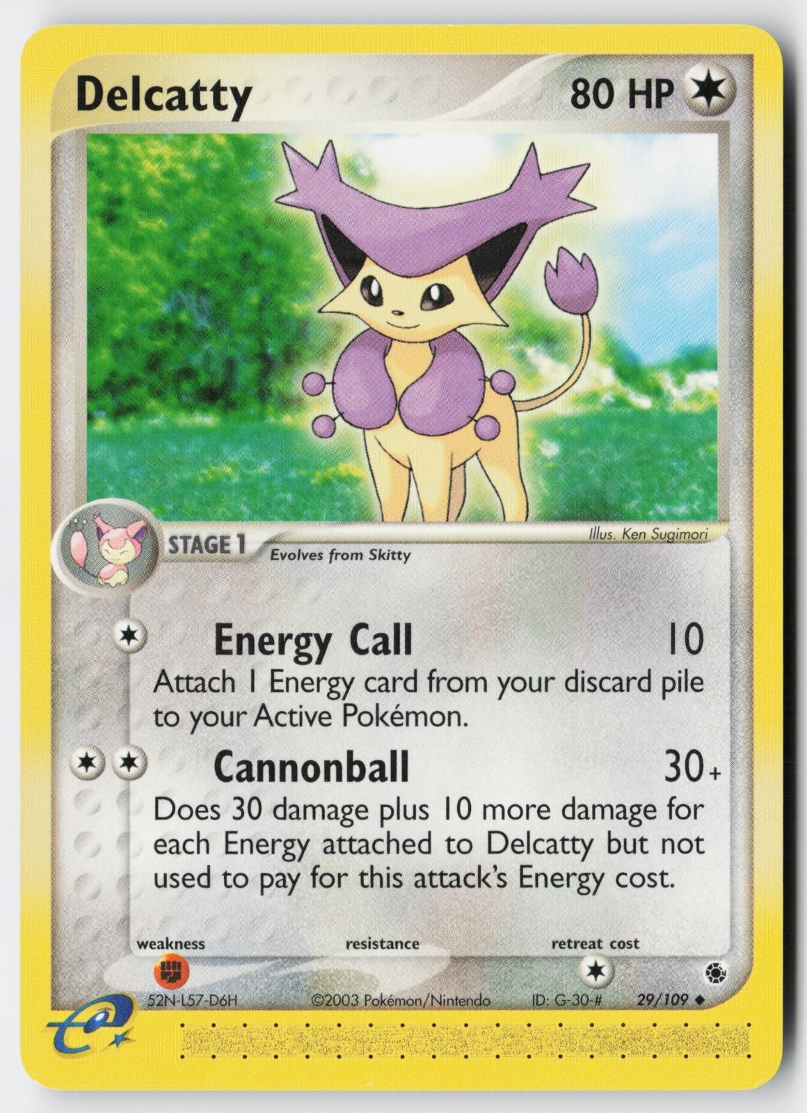 Pokemon Delcatty – 29/109 – Uncommon Ruby & Sapphire LP