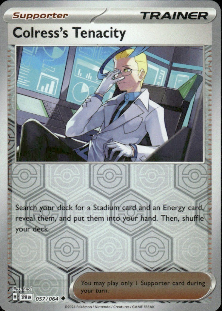 COLRESS’S TENACITY 057/064 SHROUDED FABLE UNCOMMON REVERSE HOLO POKEMON HNCL