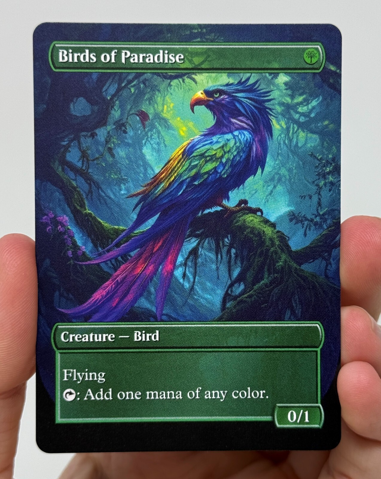 Birds of Paradise Proxy Card with Custom designed art