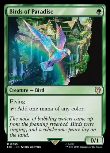 Birds of Paradise – 235 – NM – Commander: The Lord of the Rings – MTG