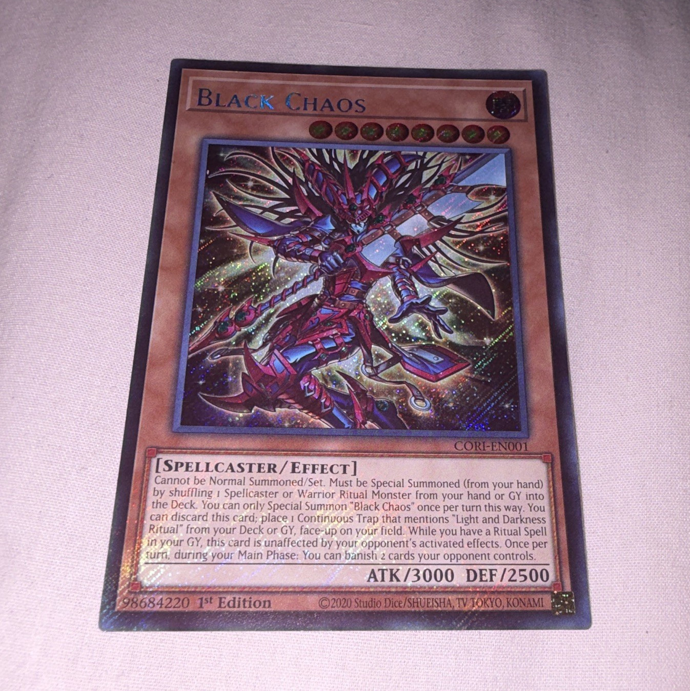 Konami Yu-Gi-Oh! Black Chaos Chaos Origin CORI-EN001 1st Ed Secret Rare Foil