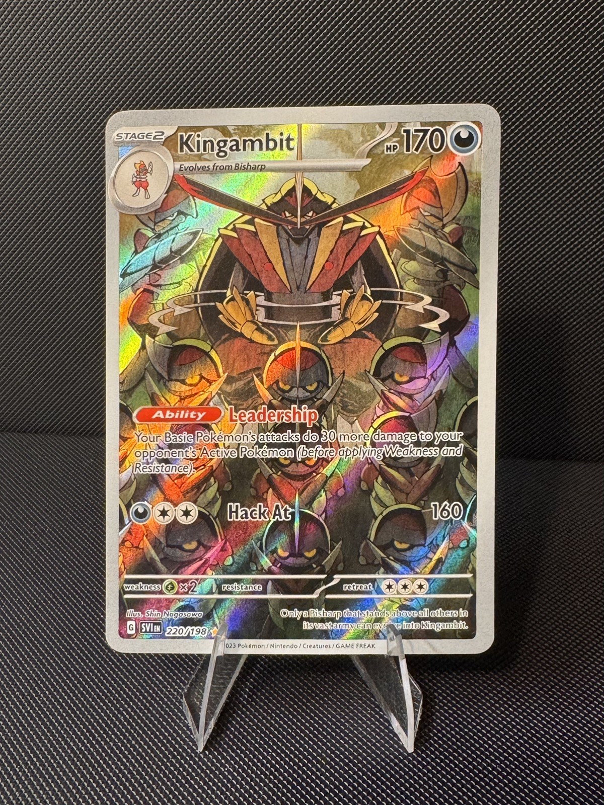 Kingambit 220/198 Sv01: Scarlet & Violet Base Set Full Art NM/M
